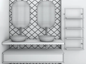 Conjunto de banheiro 15 Modelo 3D