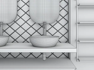 Conjunto de banheiro 15 Modelo 3D