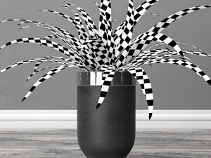 Indoor and outdoor spider plant 3D Model