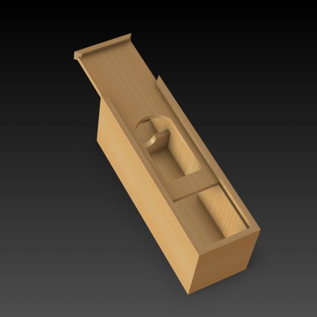 wine box 3D Model .c4d .max .obj .3ds .fbx .stl .blend 