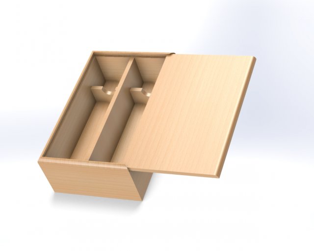 wine box 3D 模型 .c4d .max .obj .3ds .fbx .stl .blend 