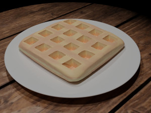 waffle Modelo 3D