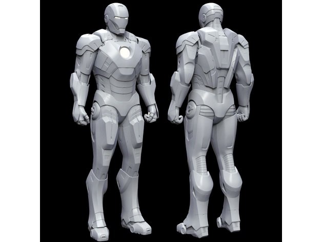 iron man mzark 7 3D Модель .c4d .max .obj .3ds .fbx .stl .blend 