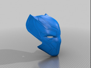 black panther helmet - civil war 3D Model