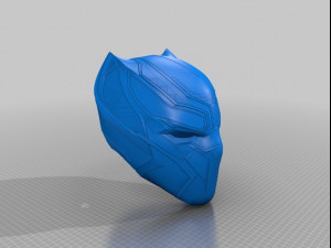 black panther helmet - civil war 3D Model