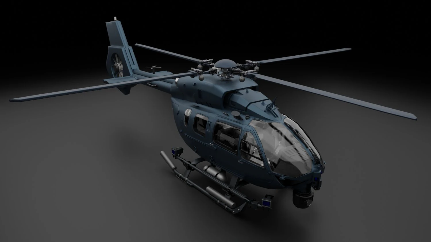 Mehrzweckhubschrauber 3D Modell .c4d .max .obj .3ds .fbx .stl .blend