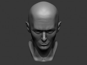 male bust 3d - printing ready model 3D 打印模型