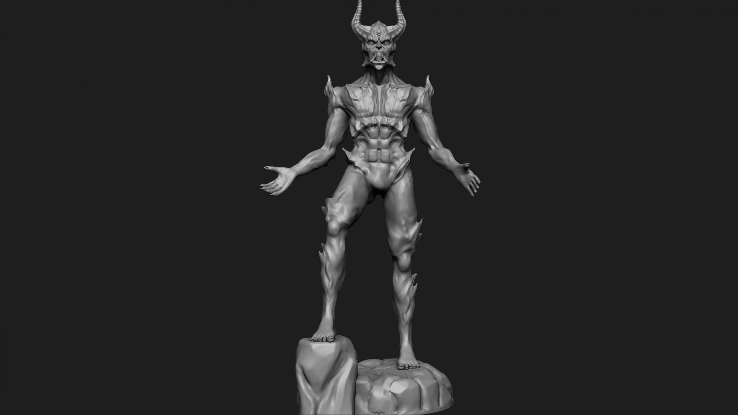 demon - 3d printing ready 3D Print Model .c4d .max .obj .3ds .fbx .stl .blend 