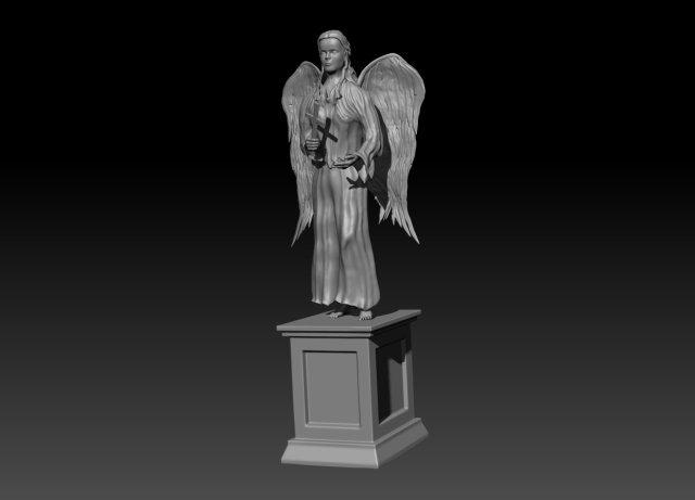 angel woman 3D 모델 .c4d .max .obj .3ds .fbx .stl .blend 