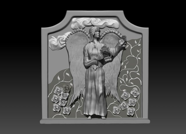 angel woman 3D Model .c4d .max .obj .3ds .fbx .stl .blend 