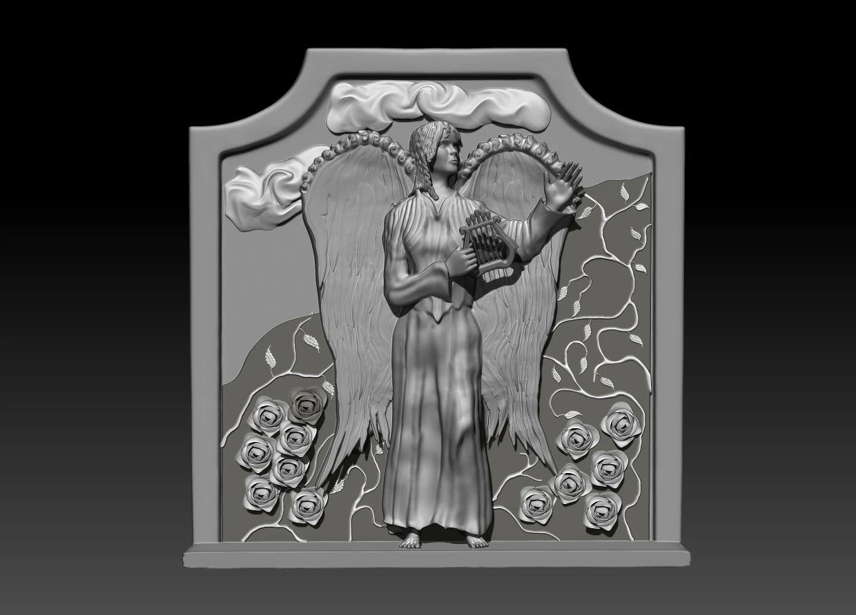 angel woman 3D Model .c4d .max .obj .3ds .fbx .stl .blend 
