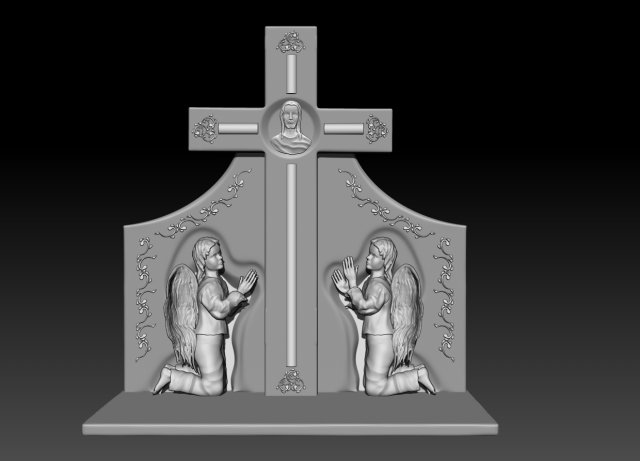 angel hild grave 3D Model .c4d .max .obj .3ds .fbx .stl .blend 