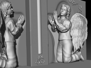 angel hild grave 3D Model