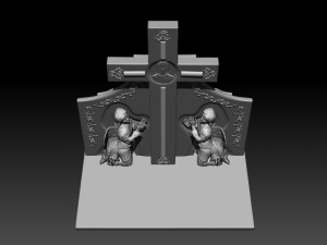 angel hild grave 3D Model