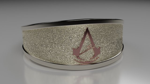 gold ring assassins creed 3D Model .c4d .max .obj .3ds .fbx .stl .blend 