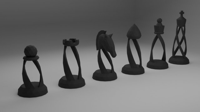 chess 3D Model .c4d .max .obj .3ds .fbx .stl .blend 