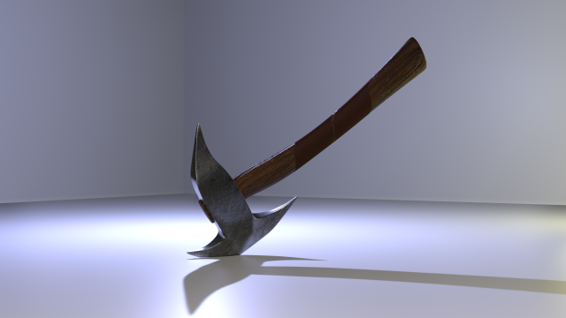 simple axe Model 3D .c4d .max .obj .3ds .fbx .stl .blend 