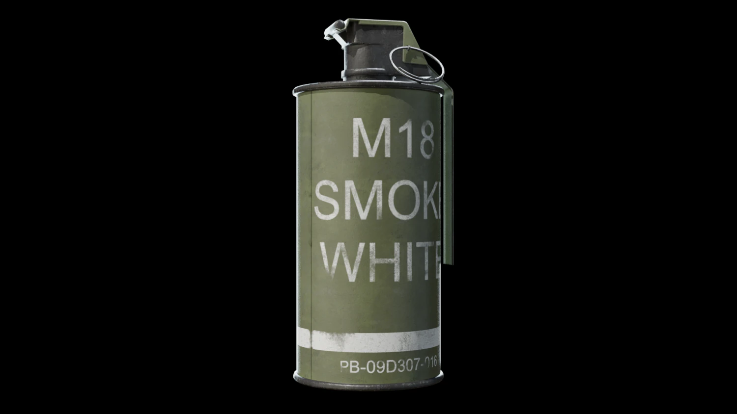 m18 smoke grenade 3D Model .c4d .max .obj .3ds .fbx .stl .blend 