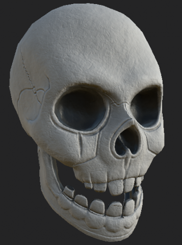 human skull 3D-Modell .c4d .max .obj .3ds .fbx .stl .blend 