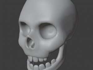 human skull 3D-Modell
