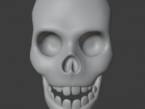 human skull 3D-Modell