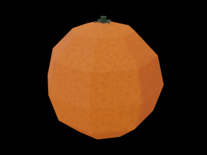 20 fruits - low poly flat shaded Modello 3D