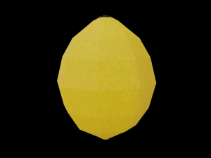 20 fruits - low poly flat shaded Modello 3D