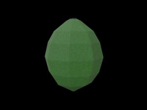 20 fruits - low poly flat shaded Modello 3D
