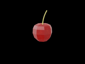 20 fruits - low poly flat shaded Modello 3D