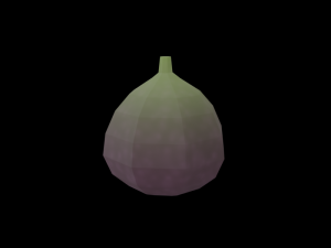 20 fruits - low poly flat shaded Modello 3D