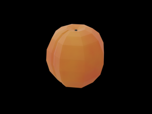 20 fruits - low poly flat shaded Modello 3D