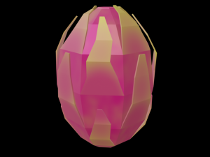 20 fruits - low poly flat shaded Modello 3D