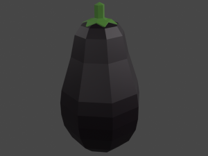 20 vegetables - low poly flat shaded Modèle 3D