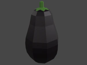 20 vegetables - low poly flat shaded 3D Model