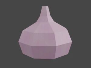 20 vegetables - low poly flat shaded 3D Model
