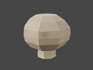 20 vegetables - low poly flat shaded 3D Model