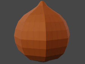 20 vegetables - low poly flat shaded 3D Model