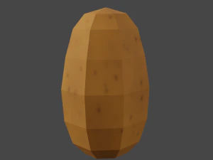 20 vegetables - low poly flat shaded 3D Model
