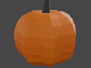 20 vegetables - low poly flat shaded 3D Model