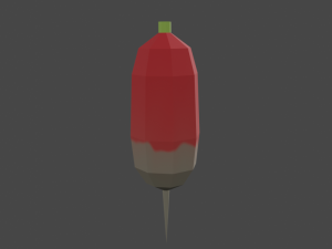 20 vegetables - low poly flat shaded Modèle 3D