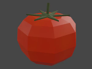 20 vegetables - low poly flat shaded 3D Model