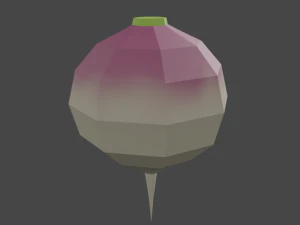 20 vegetables - low poly flat shaded 3D Model
