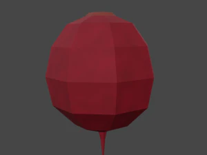 20 vegetables - low poly flat shaded 3D Model