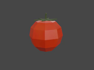 20 vegetables - low poly flat shaded 3D Model