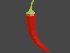20 vegetables - low poly flat shaded Modèle 3D