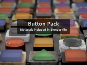button pack 6 shapes endless possibilities 3D Model