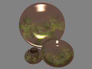 crockery 3D 모델