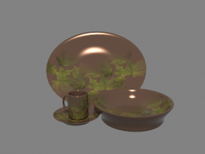 crockery 3D 모델