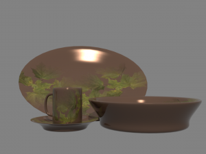 crockery 3D 모델