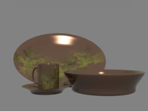 crockery 3D Model